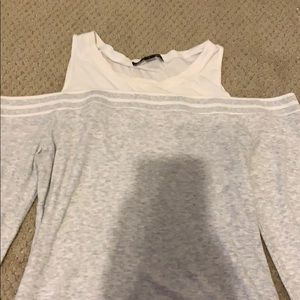 off the shoulder/tank sweater